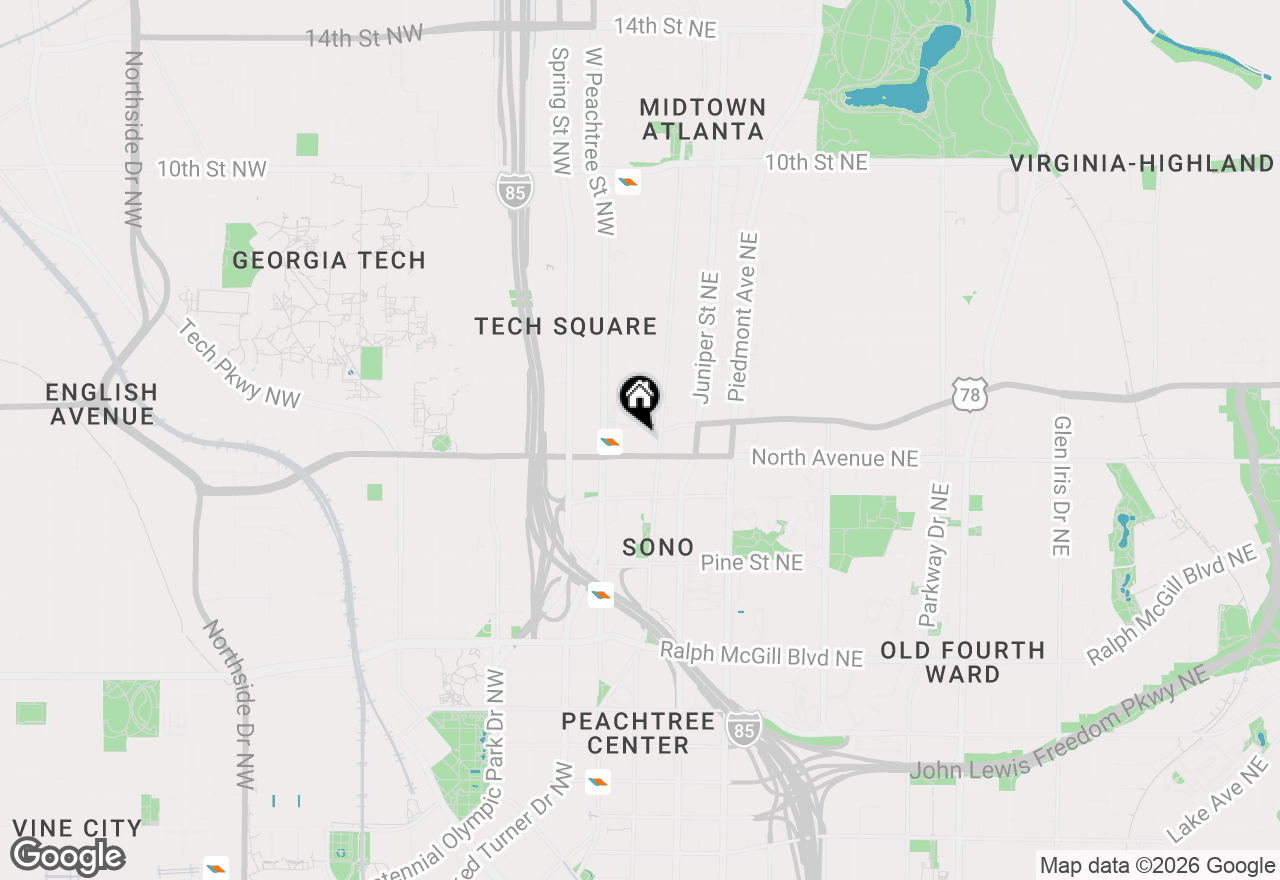 Map of 620 Peachtree Street Ne #716, Atlanta, GA 30308