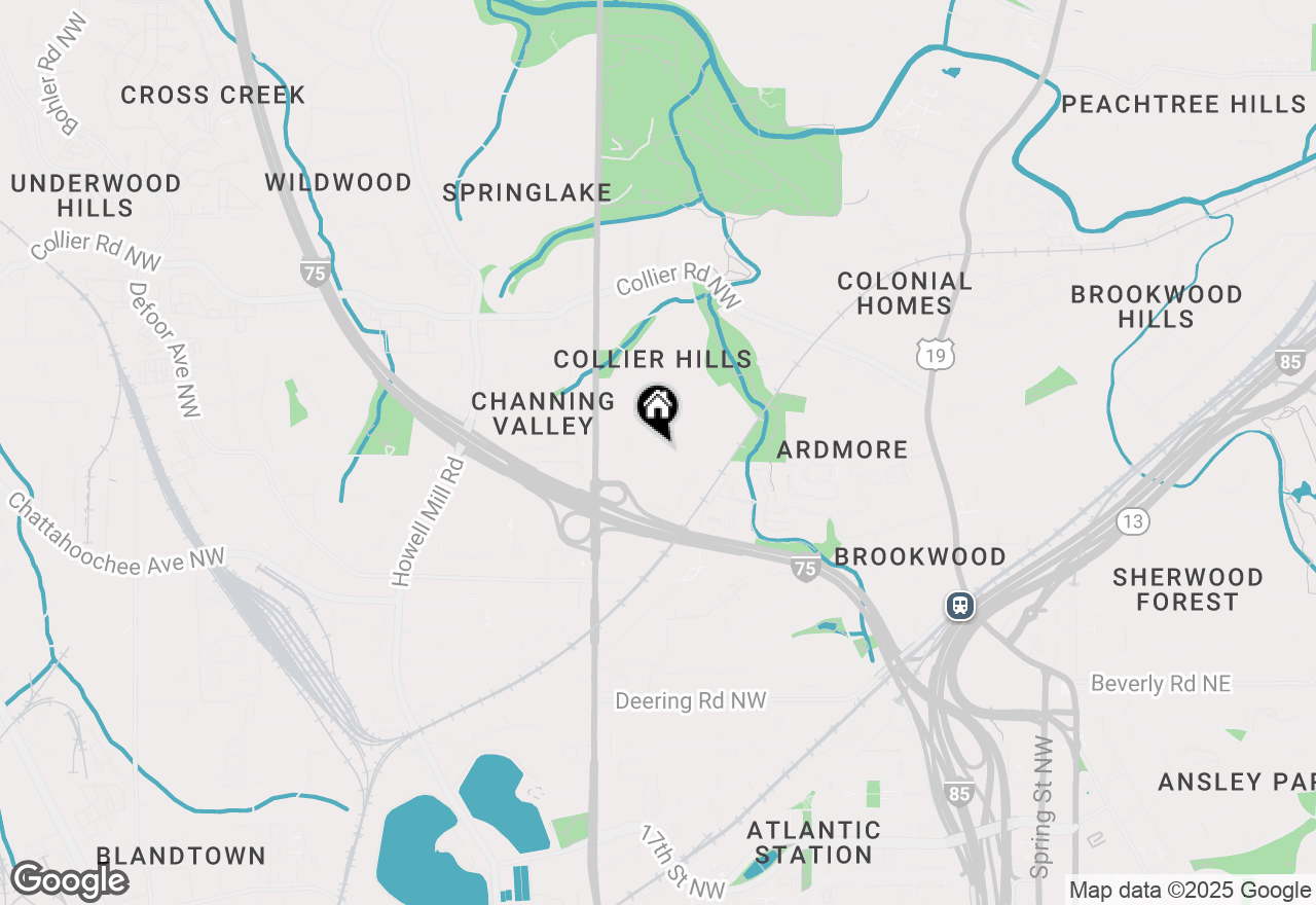 Map of 1825 Colland Drive Nw, Atlanta, GA 30318