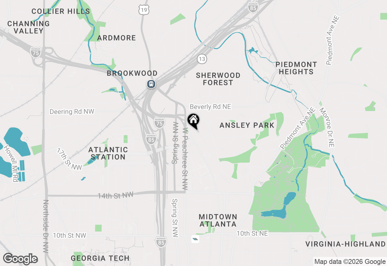 Map of 1421 Peachtree Street Ne #103-A, Atlanta, GA 30309