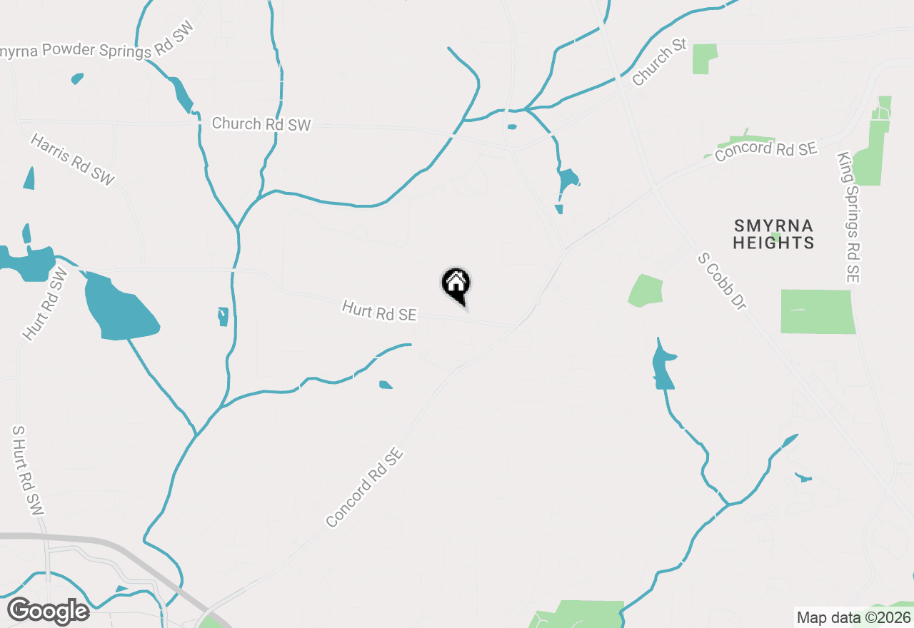 Map of 3530 Hurt Road Avenue Se, Smyrna, GA 30082