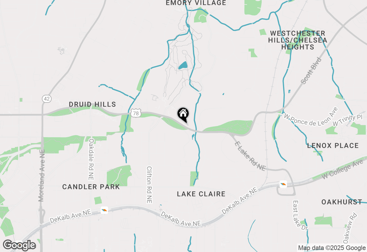Map of 1220 Oxley Place Nw #1, Atlanta, GA 30307