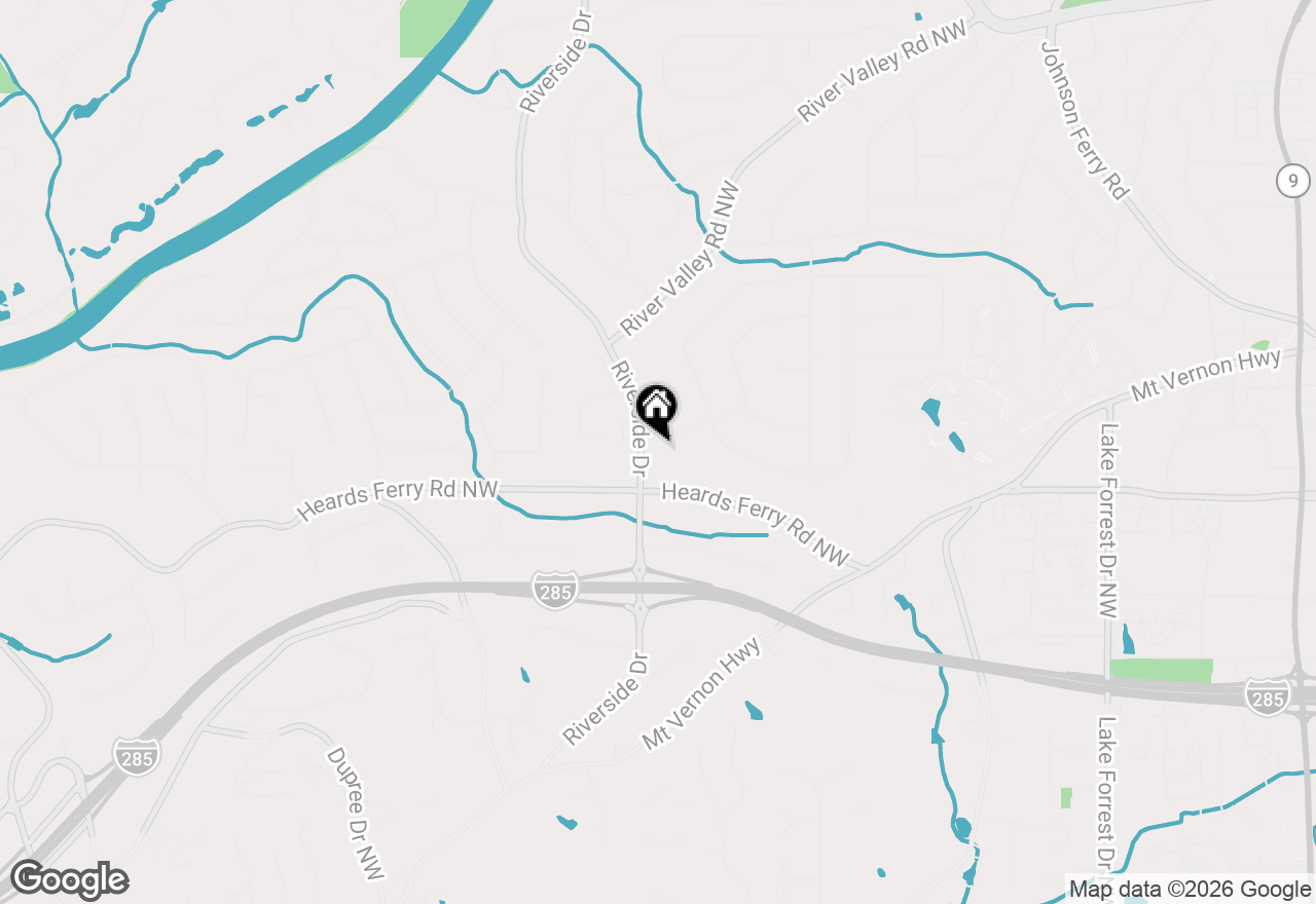 Map of 6055 Riverside Drive, Atlanta, GA 30328