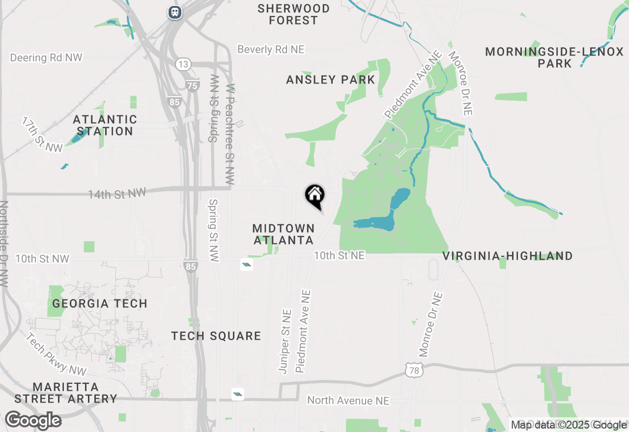 Map of 222 12th Street Ne #1207, Atlanta, GA 30309