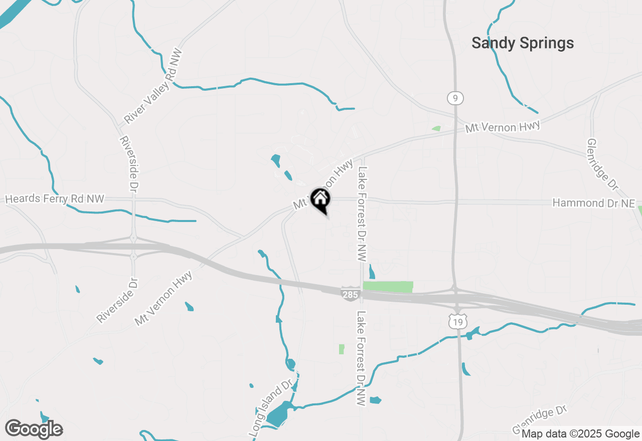 Map of 201 Belle Lane, Sandy Springs, GA 30328