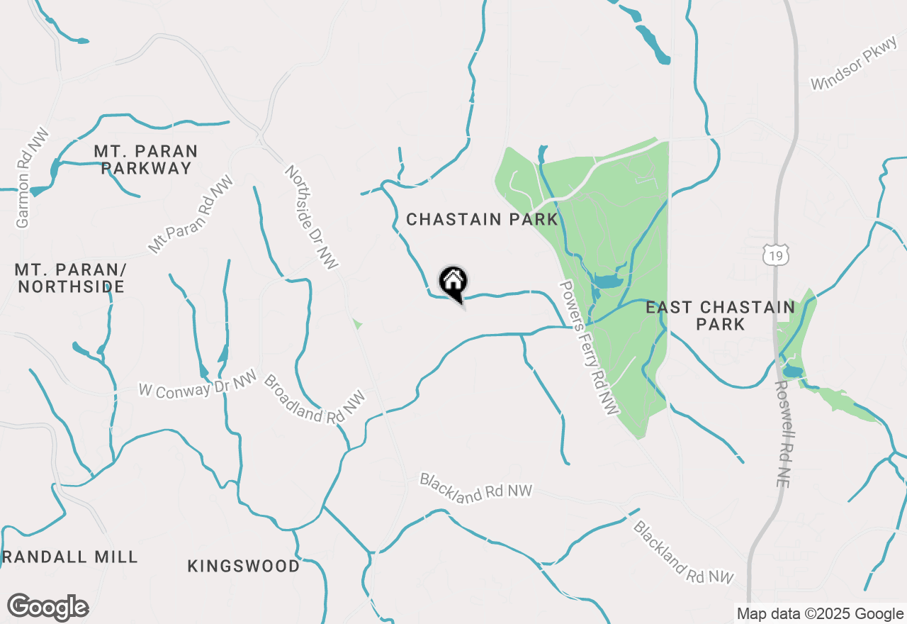 Map of 4095 N Broadland Road, Atlanta, GA 30342