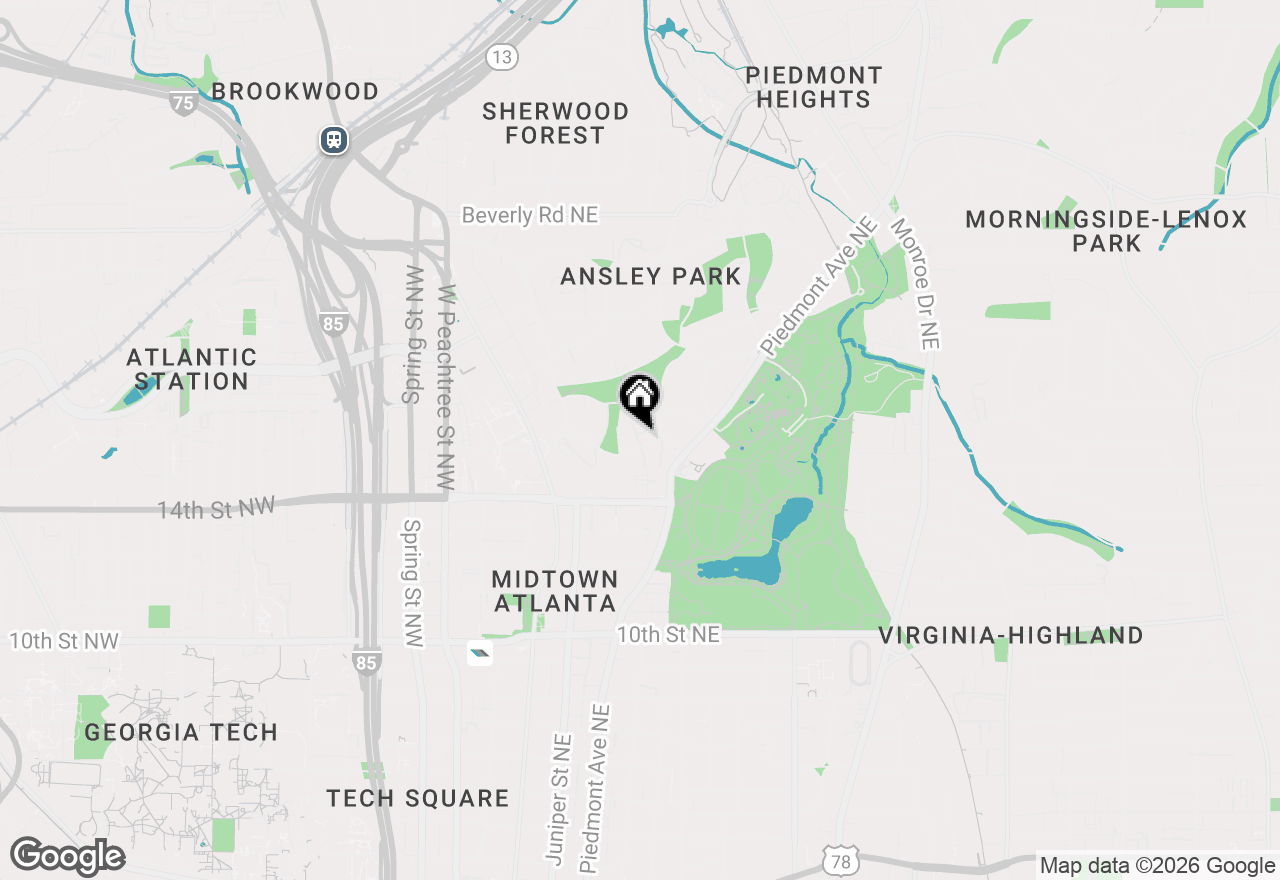 Map of 238 15th Street Ne #18, Atlanta, GA 30309