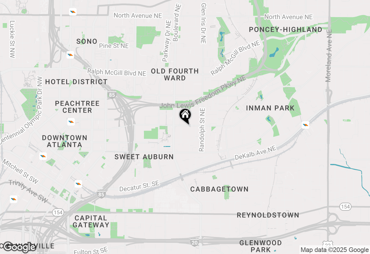 Map of 523 Irwin Street Ne, Atlanta, GA 30312