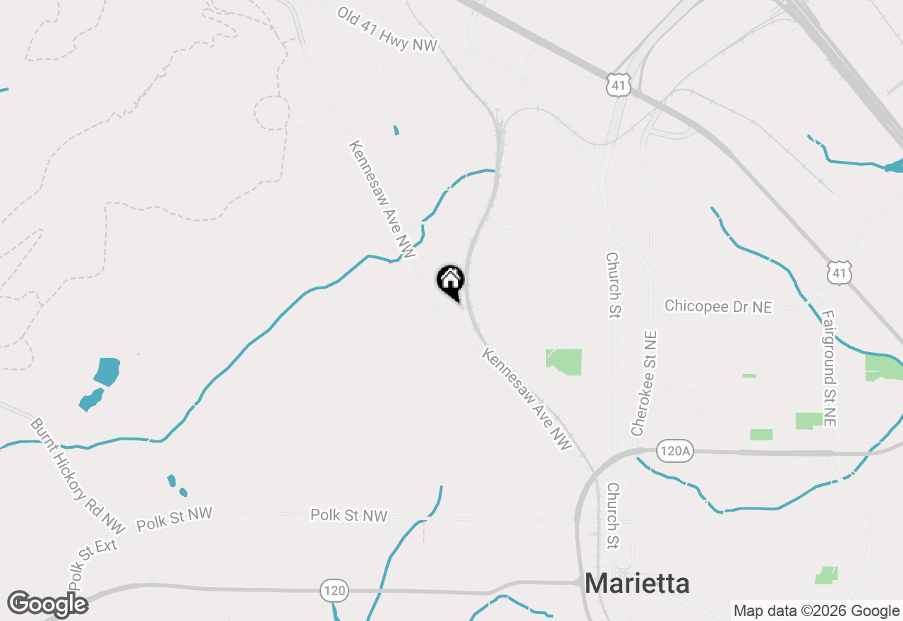 Map of 591 Oakledge Drive Nw, Marietta, GA 30060