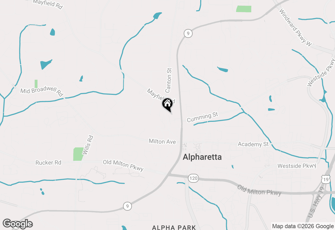 Map of 147 Canton Street, Alpharetta, GA 30009