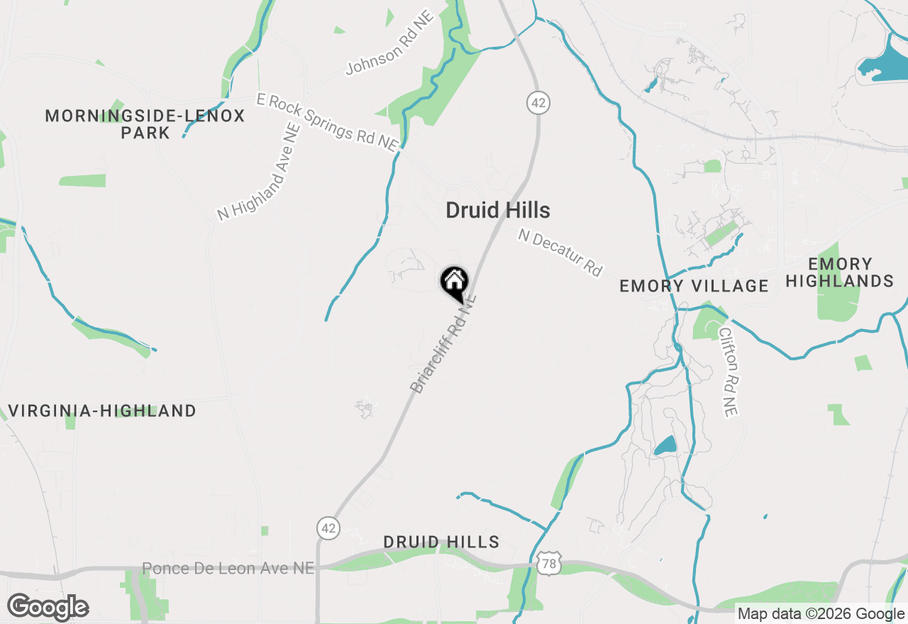 Map of 1168 Briarcliff Road Ne #3, Atlanta, GA 30306