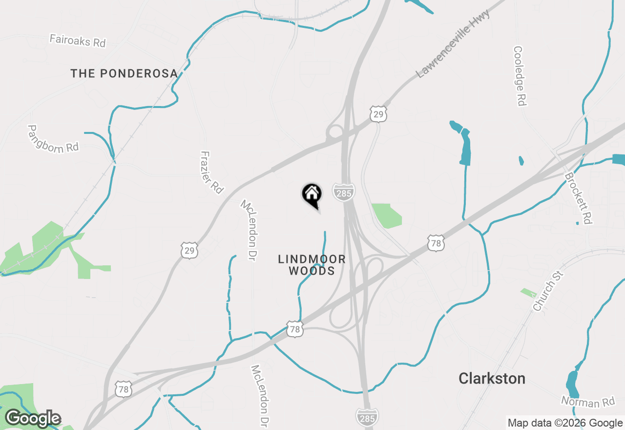 Map of 1595 Delia Drive, Decatur, GA 30033