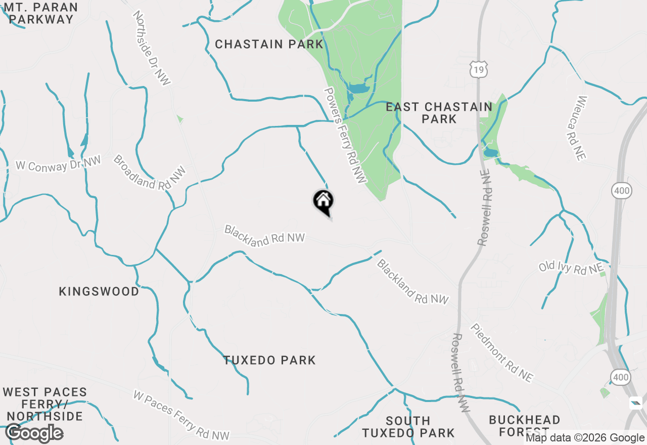 Map of 3875 Tuxedo Road Nw, Atlanta, GA 30342