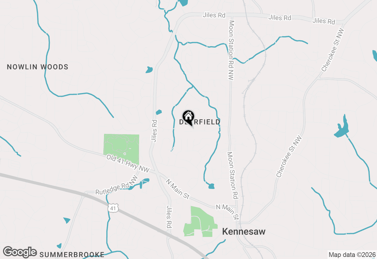 Map of 2500 Deerfield Drive, Kennesaw, GA 30144