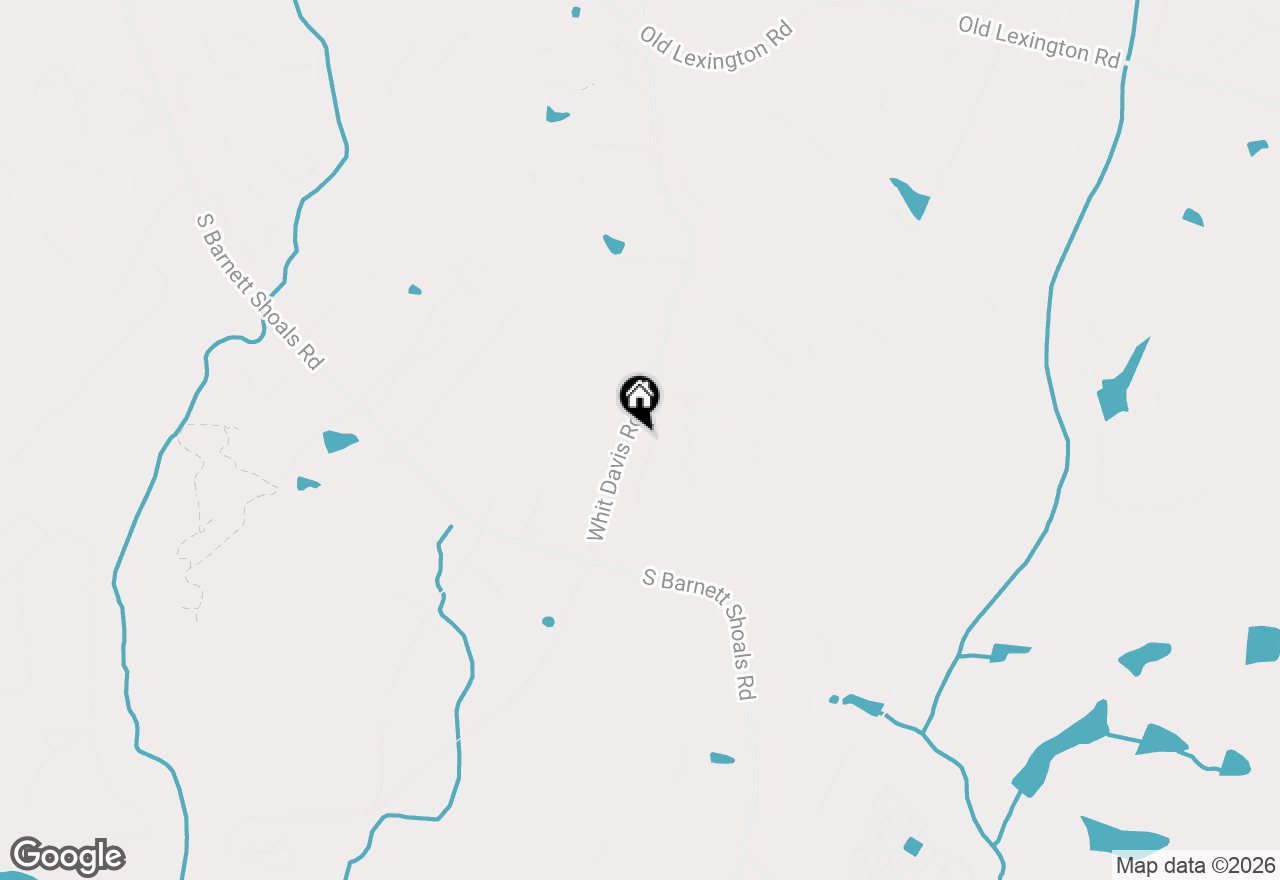 Map of 102 Green Top Way, Athens, GA 30605