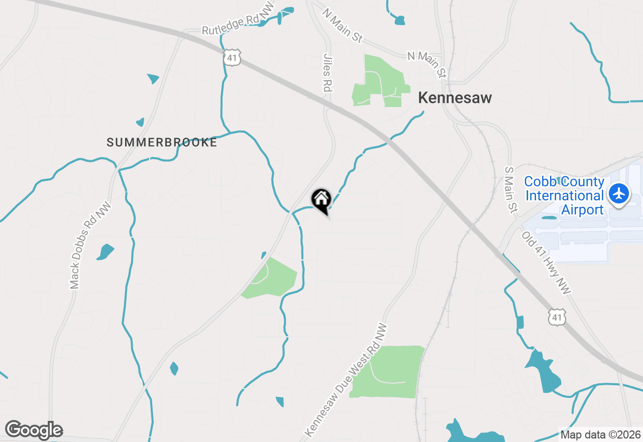 Map of 3025 Butler Creek Road Nw, Kennesaw, GA 30152