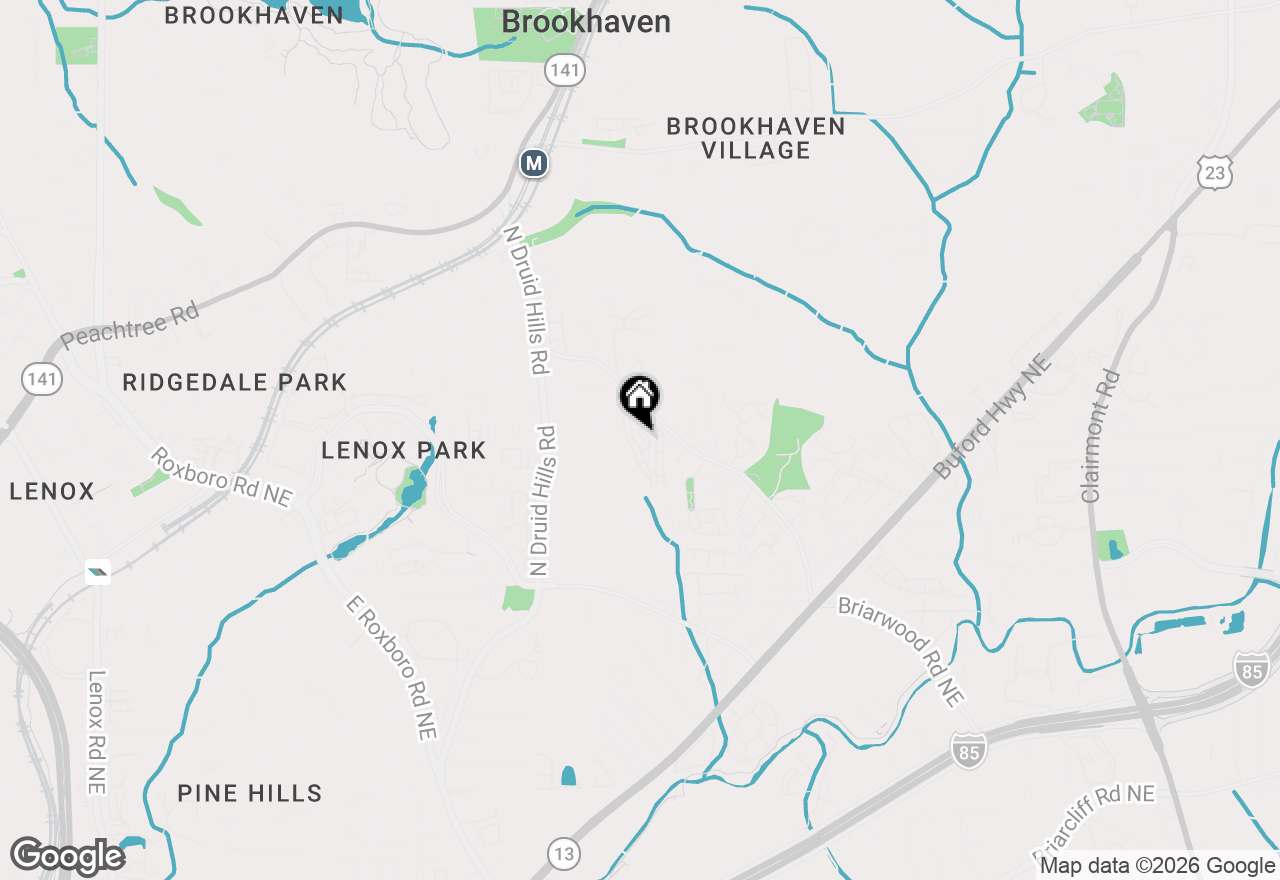 Map of 2165 Weldonberry Drive Ne, Brookhaven, GA 30319
