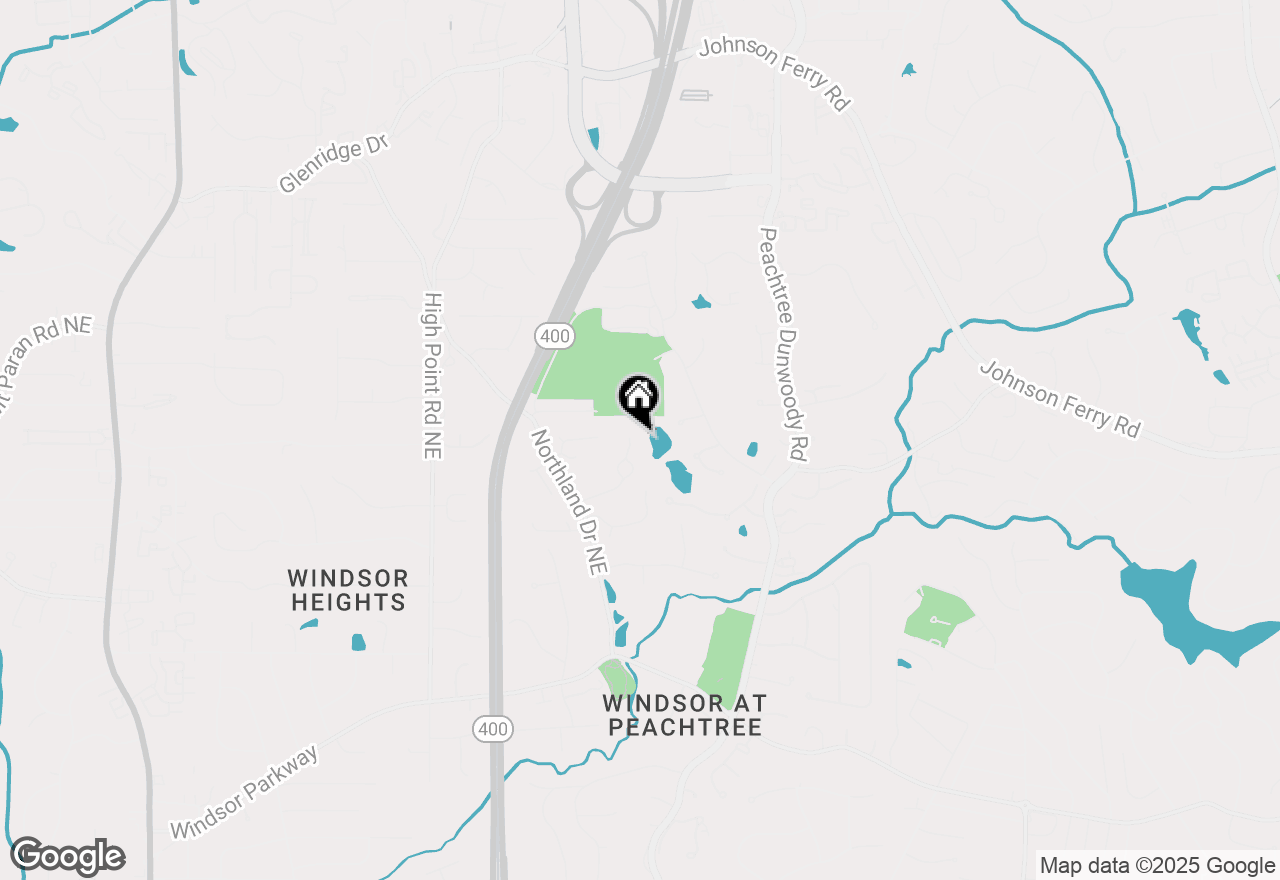 Map of 5075 Green Pine Drive Ne, Atlanta, GA 30342