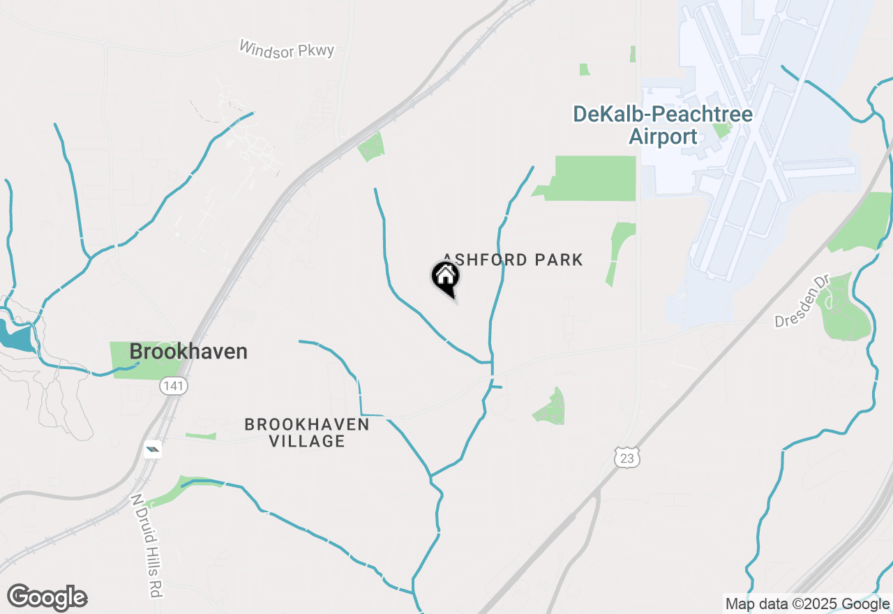 Map of 2709 Redding Road Ne, Brookhaven, GA 30319