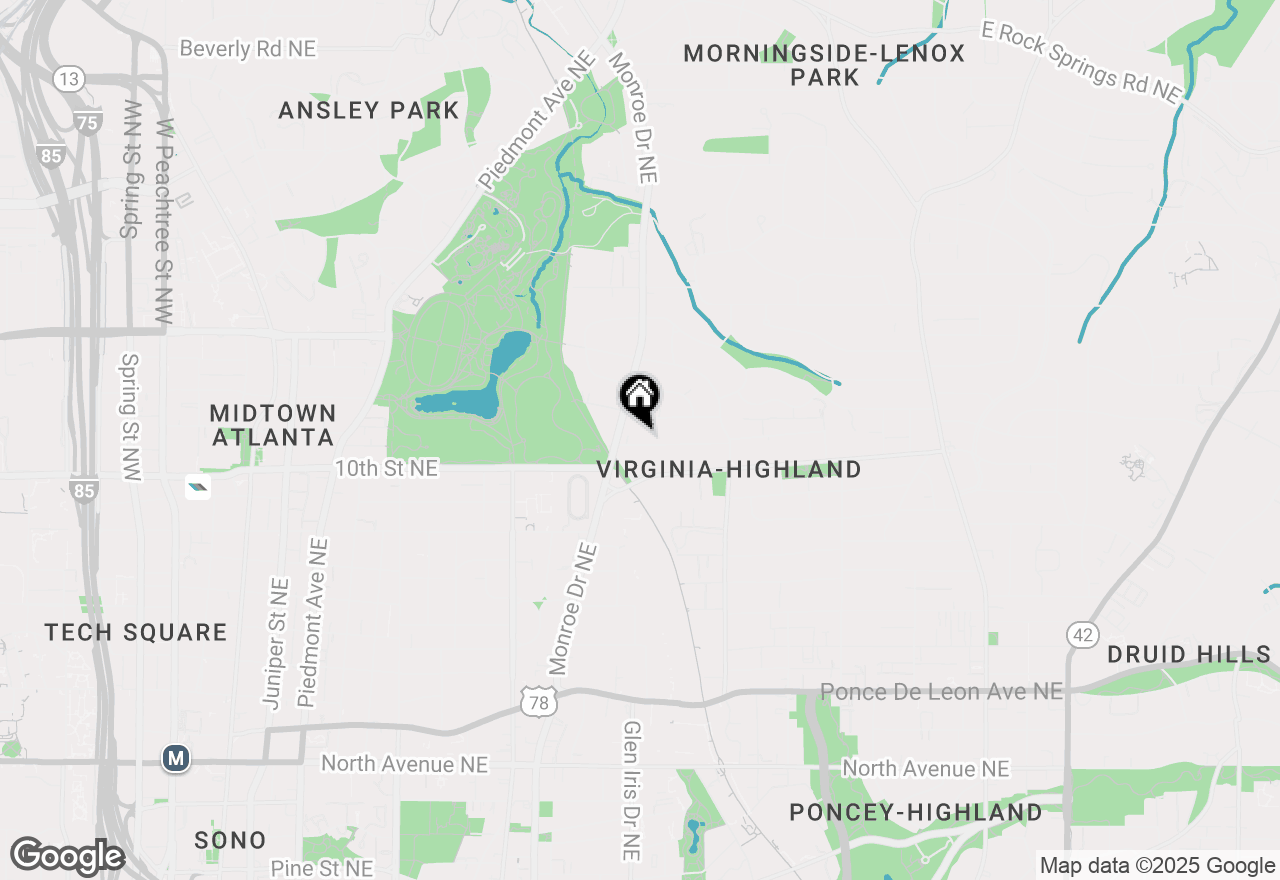 Map of 614 Cooledge Avenue Ne, Atlanta, GA 30306