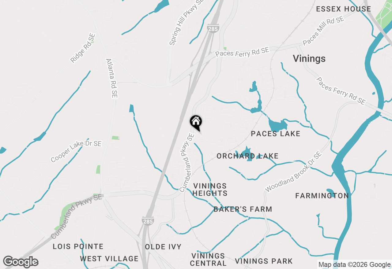 Map of 4100 Paces Walk Se #1303, Atlanta, GA 30339