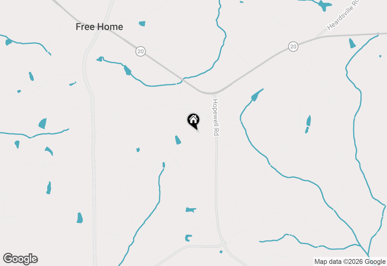 Map of 1355 Freehome Road, Canton, GA 30115