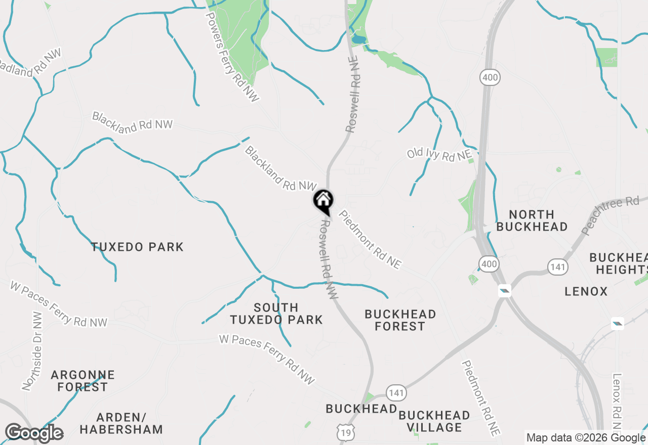Map of 3574 Roswell Road Nw, Atlanta, GA 30305