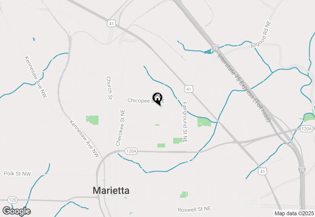 Map of 363 Seminole Drive Ne, Marietta, GA 30060