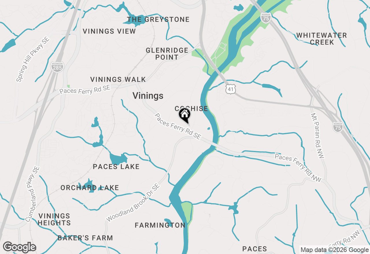 Map of 4217 Paces Ferry Road Se, Atlanta, GA 30339