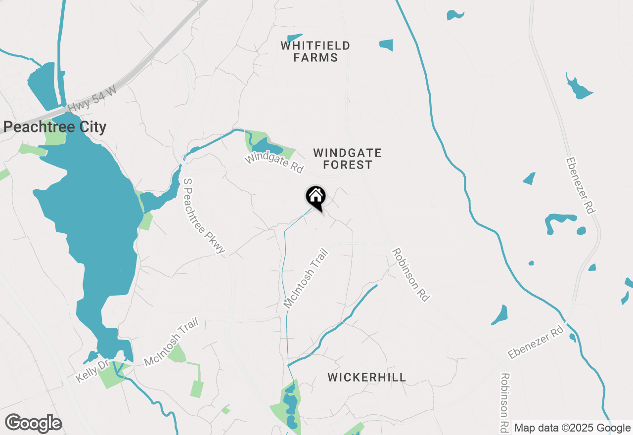 Map of 205 Shadowood Lane, Peachtree City, GA 30269