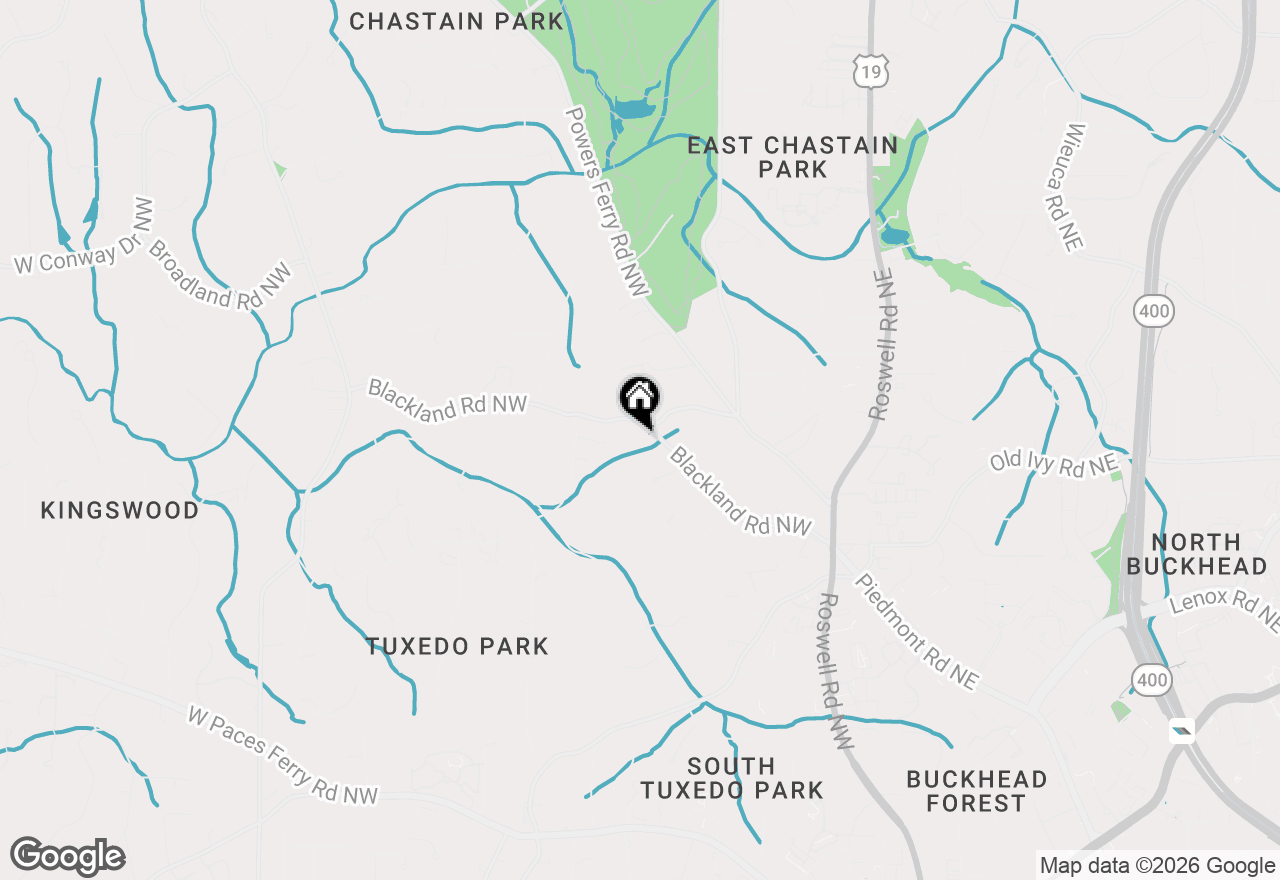 Map of 130 Blackland Road Nw, Atlanta, GA 30342