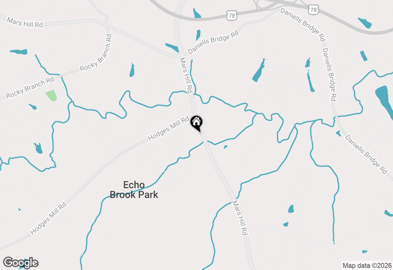 Map of 1020 Crooked Creek Road, Watkinsville, GA 30677