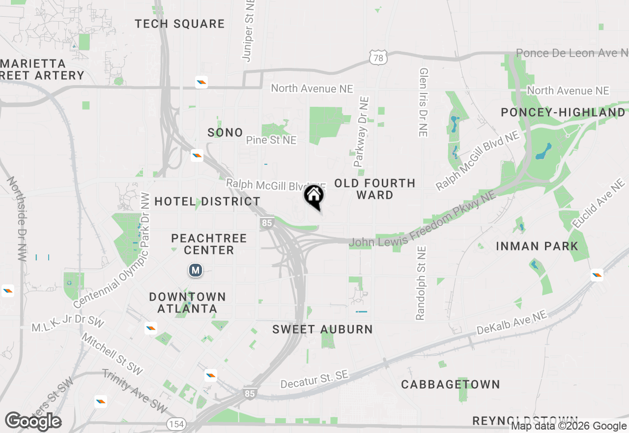 Map of 915 Mcgill Park Avenue Ne, Atlanta, GA 30312