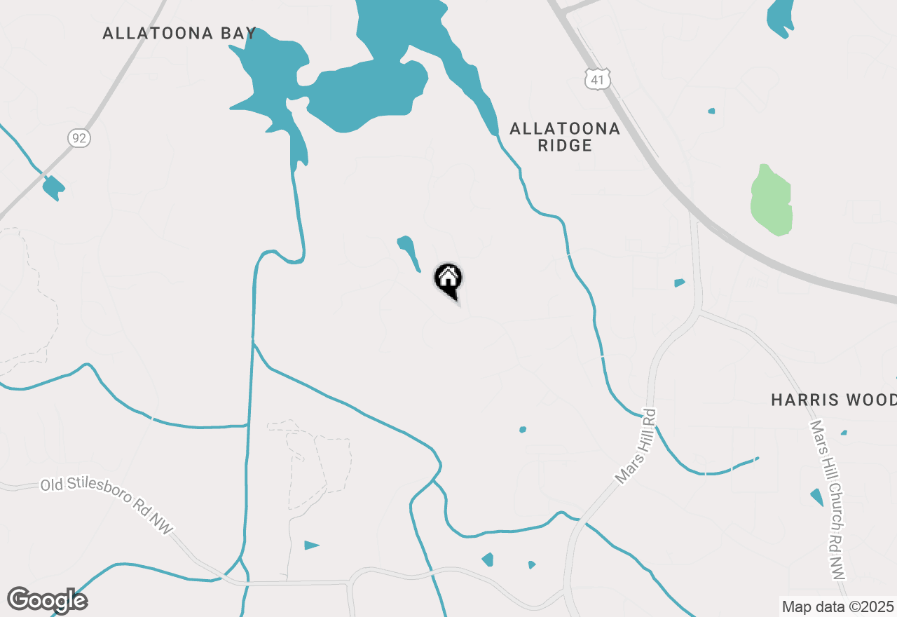 Map of 5348 Hill Road Nw, Acworth, GA 30101