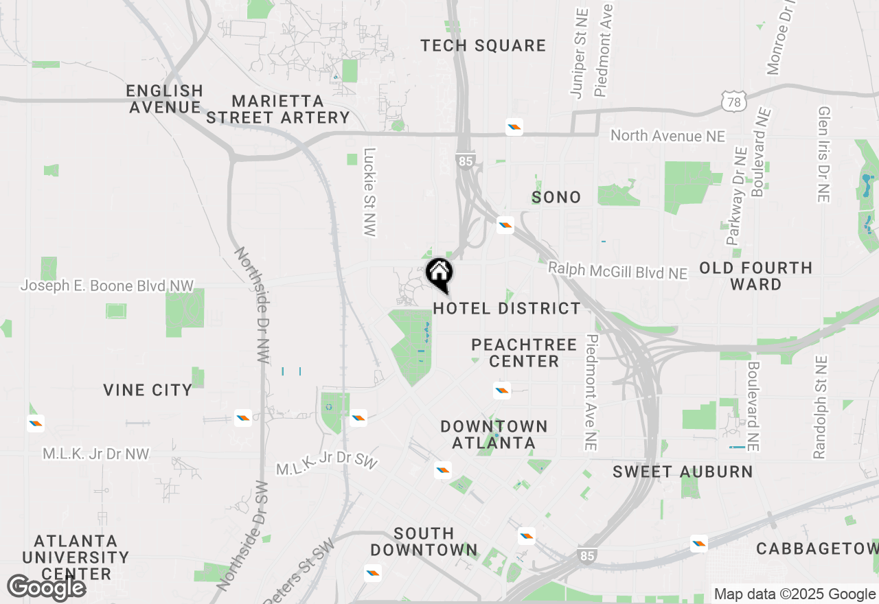 Map of 285 Centennial Olympic Park Drive Nw #2204, Atlanta, GA 30313
