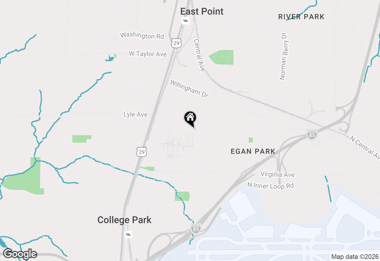 Map of 1555 Walker Avenue, Atlanta, GA 30337