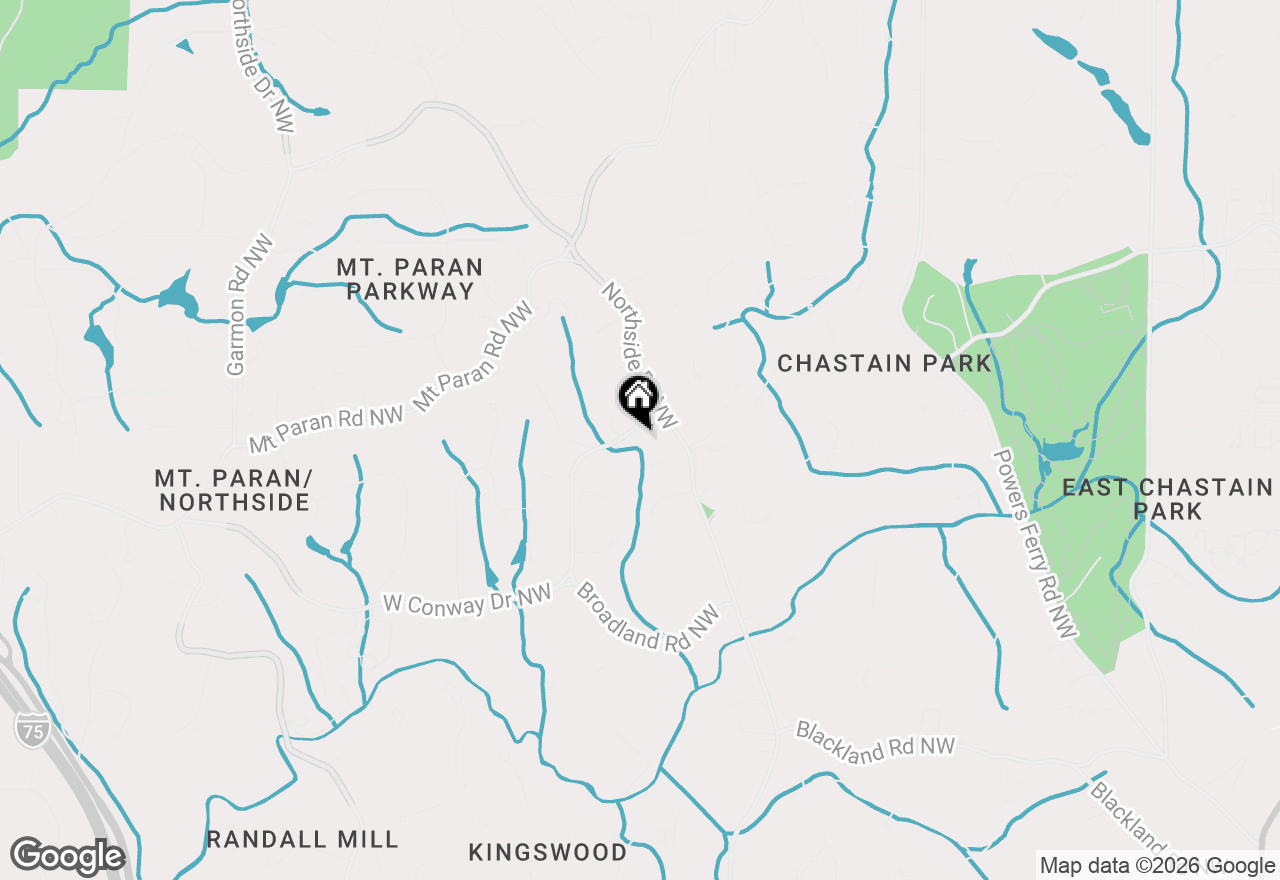 Map of 660 W Conway Drive Nw, Atlanta, GA 30327