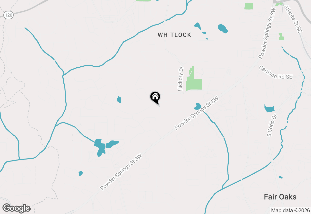 Map of 840 Hickory Drive Sw, Marietta, GA 30064