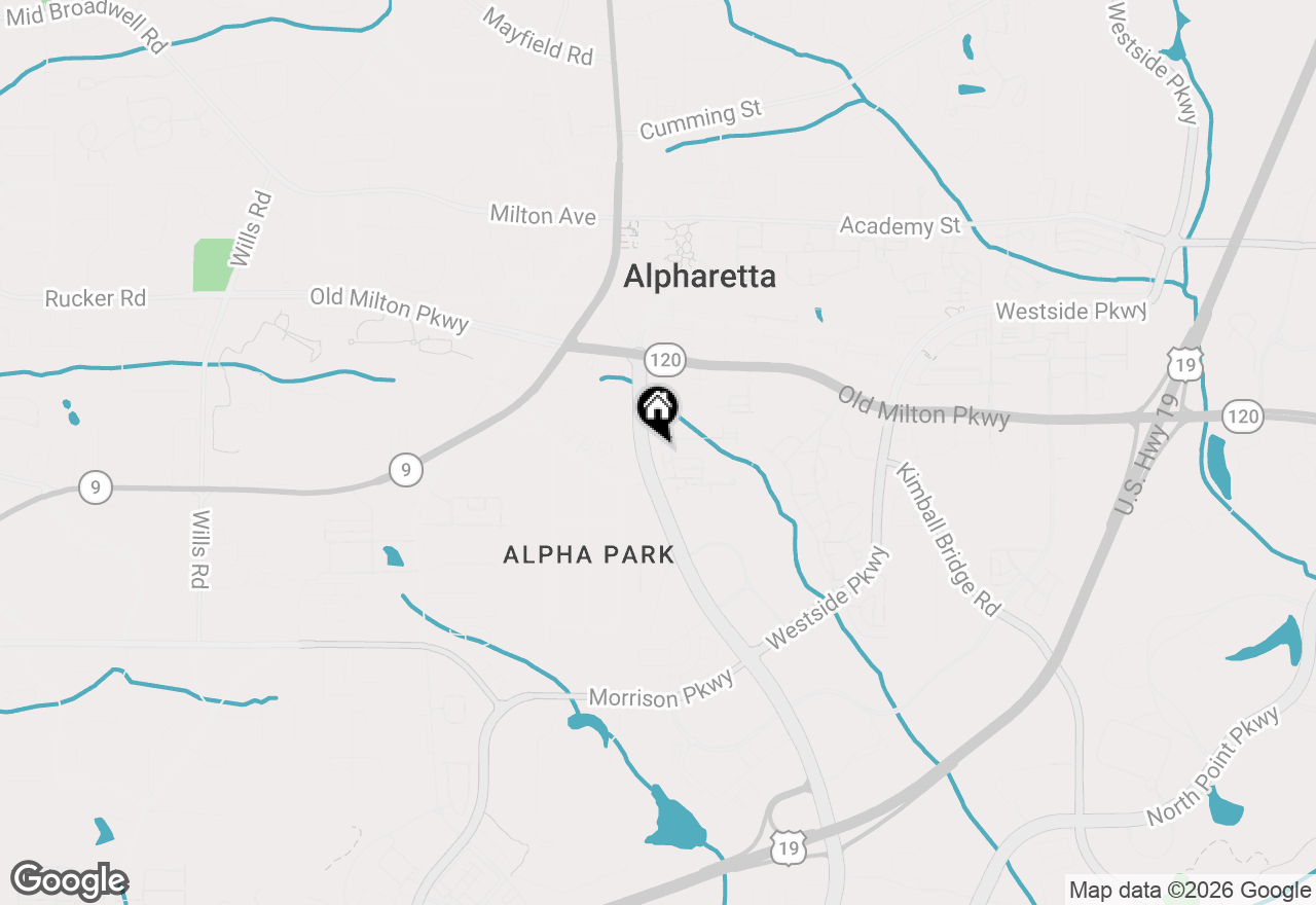 Map of 124 Everley Walk, Alpharetta, GA 30009