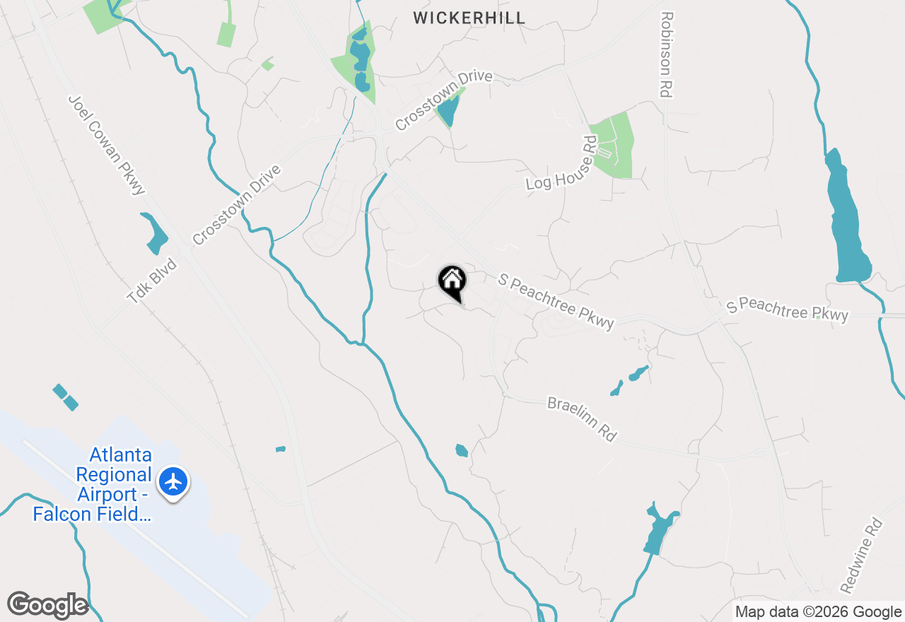 Map of 124 Crofts Corner, Peachtree City, GA 30269