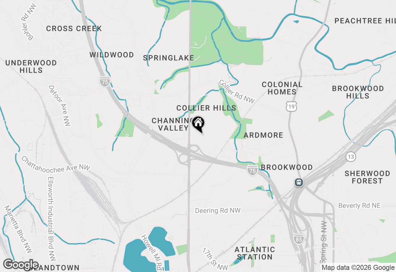 Map of 1819 Greystone Road Nw, Atlanta, GA 30318