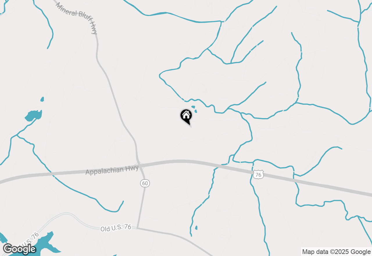 Map of 97 Cowboy Way, Mineral Bluff, GA 30559