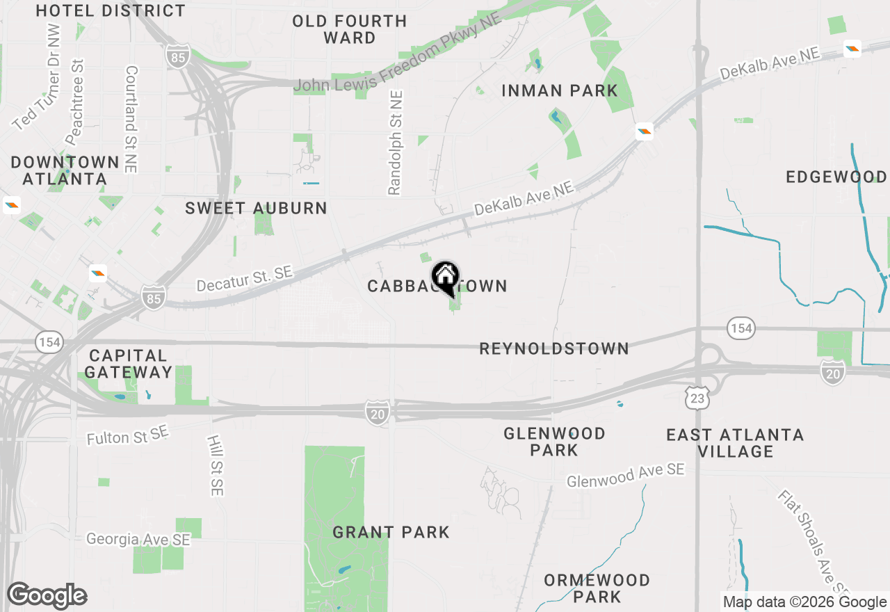 Map of 213 Tye Street Se, Atlanta, GA 30316
