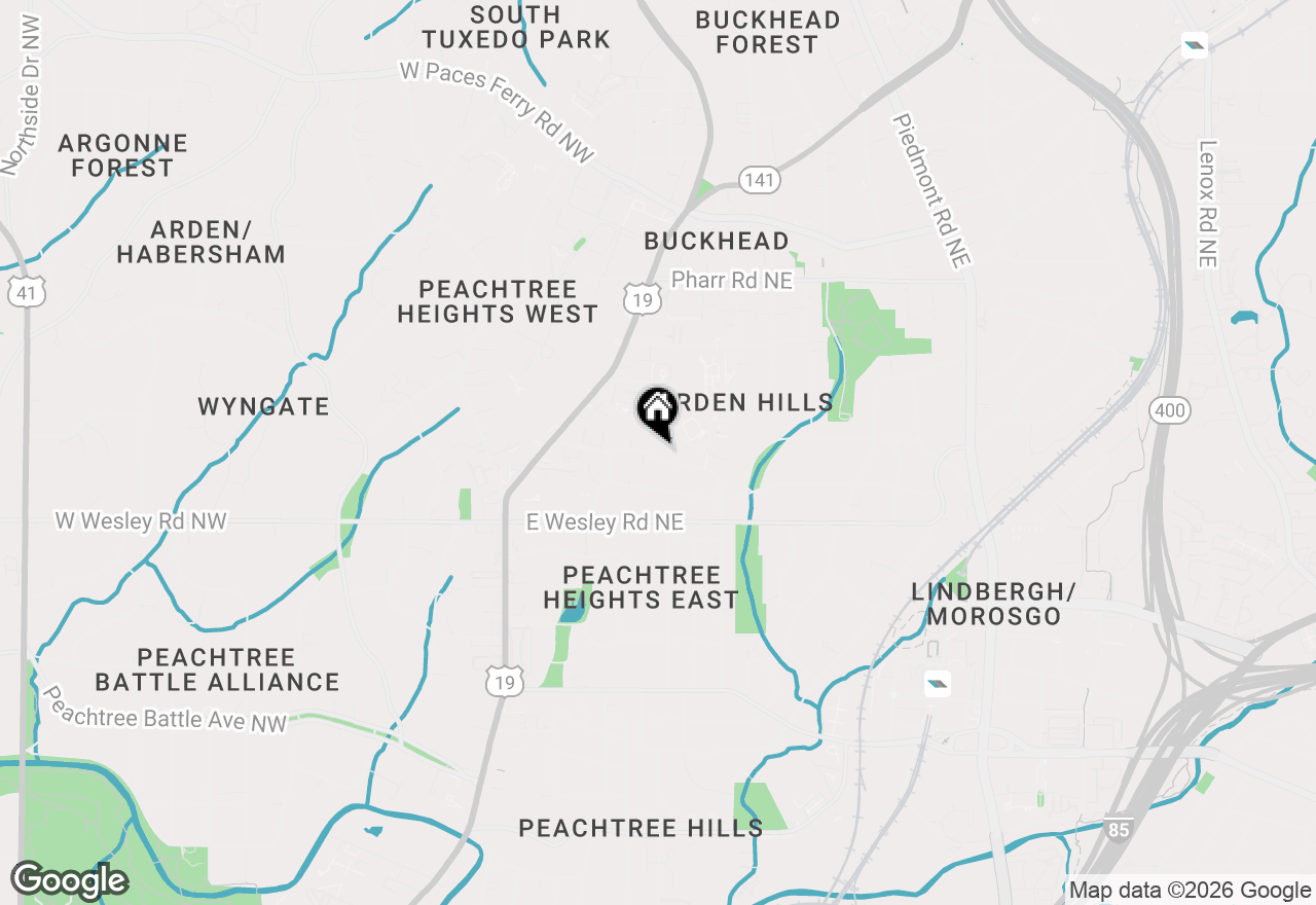 Map of 190 Rumson Road Ne, Atlanta, GA 30305