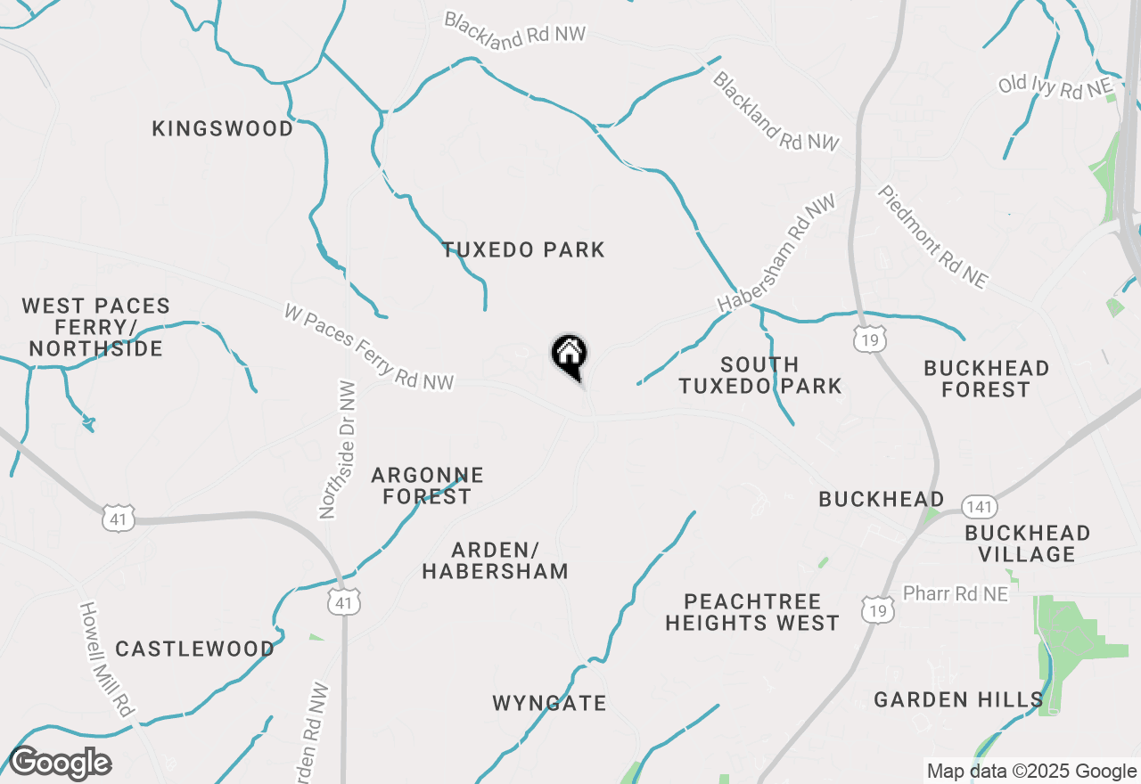 Map of 289 W Paces Ferry Road Nw, Atlanta, GA 30305