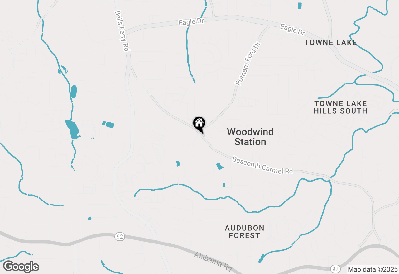 Map of 2291 Bascomb Carmel Road, Woodstock, GA 30189