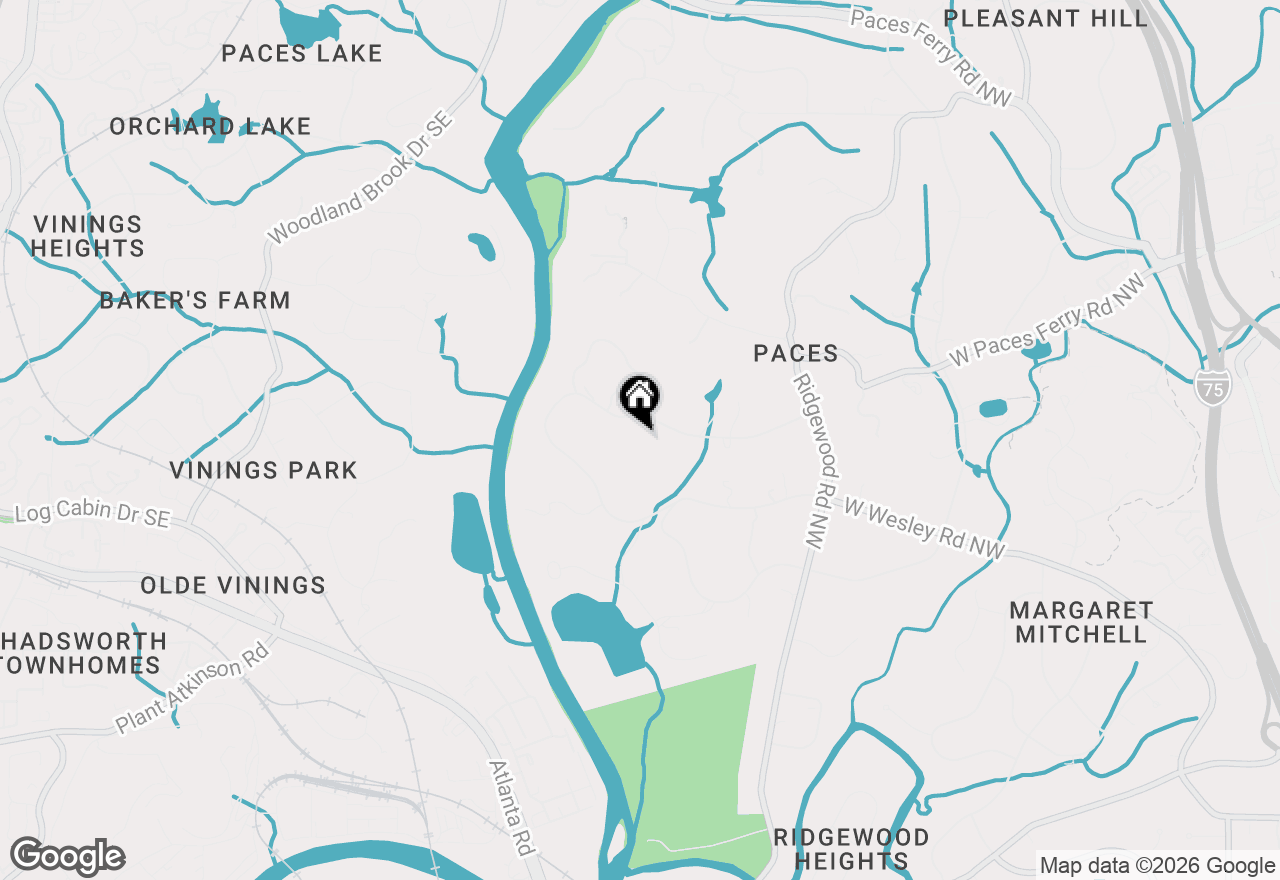 Map of 2485 W Wesley Road Nw, Atlanta, GA 30327