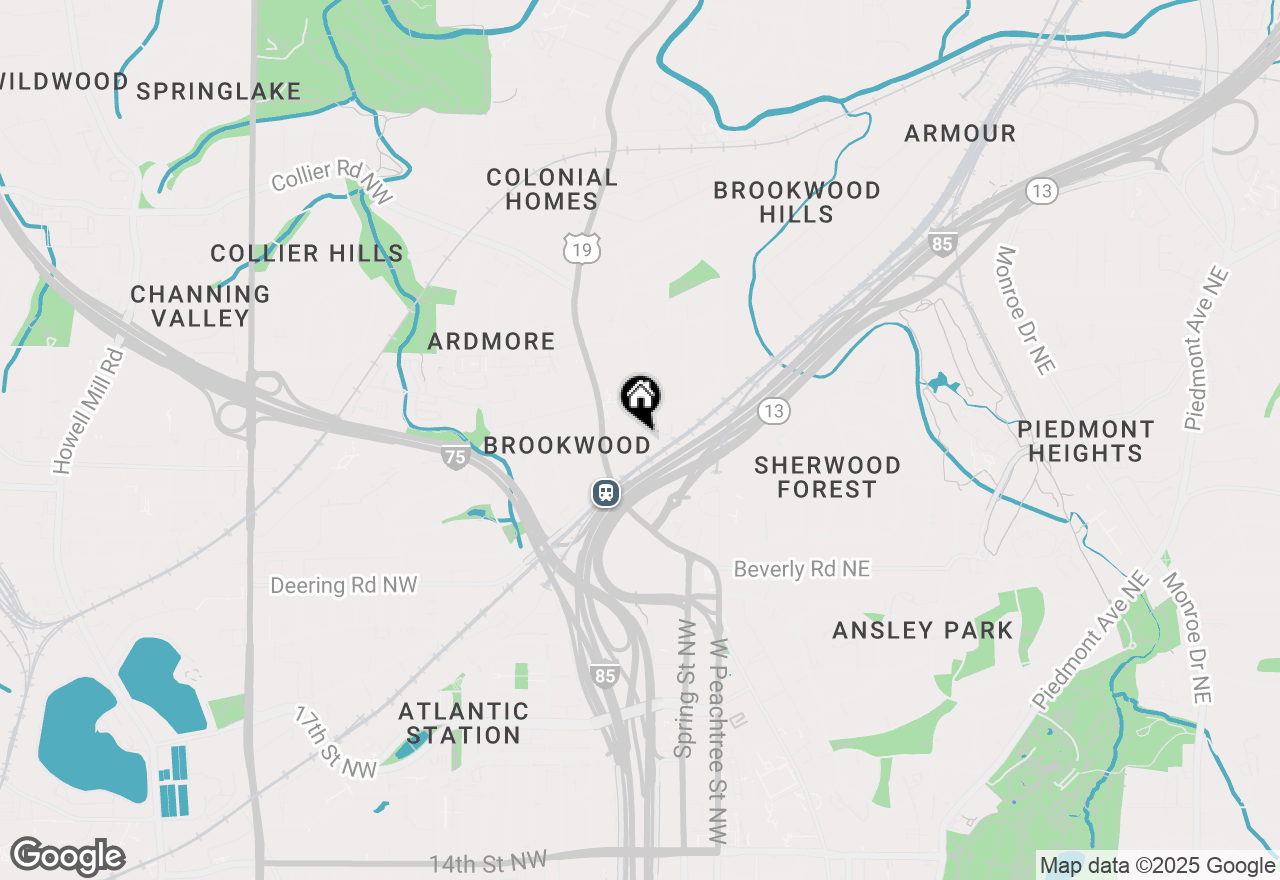 Map of 1735 Peachtree Street Ne #226, Atlanta, GA 30309