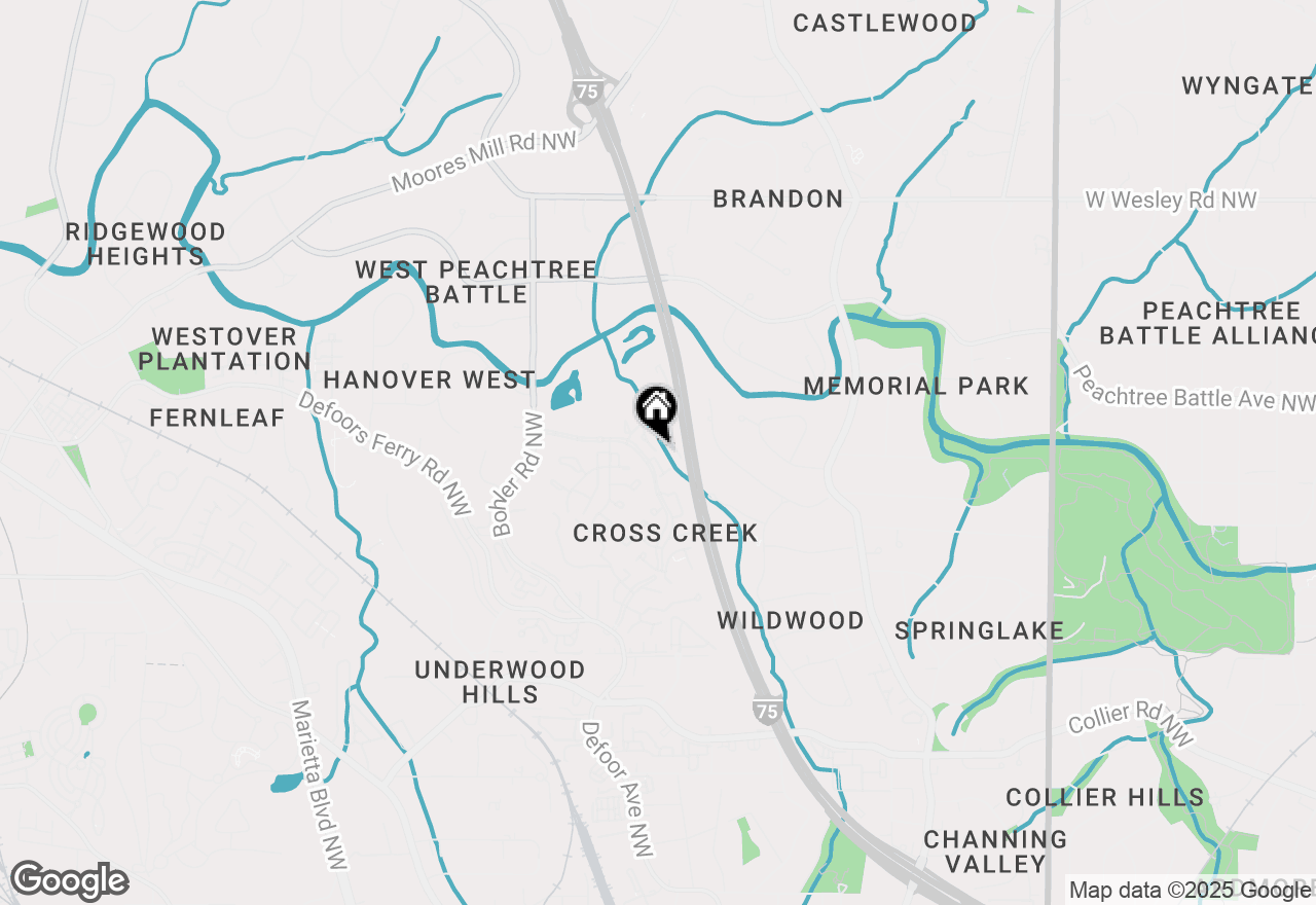 Map of 8 Arpege Way Nw, Atlanta, GA 30327