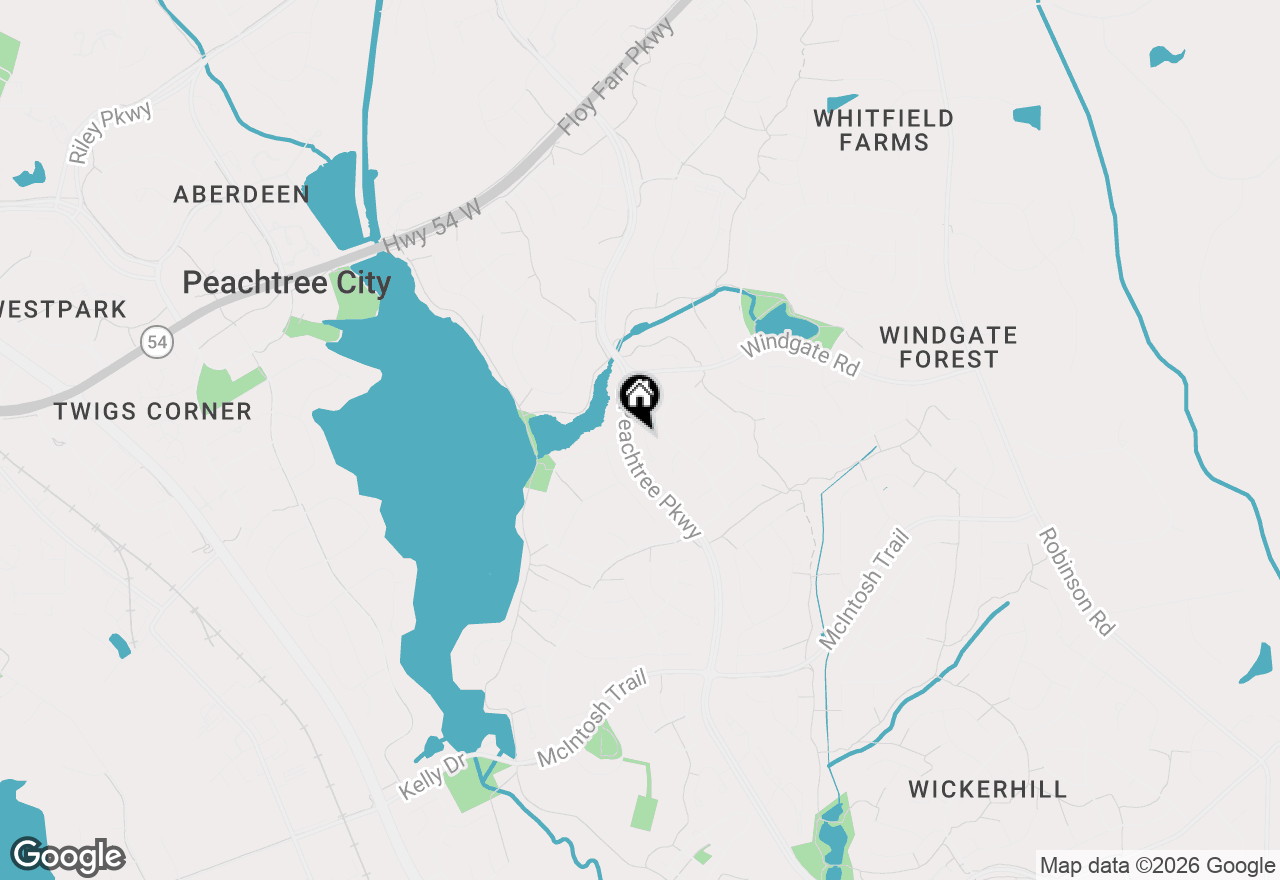 Map of 114 Lake Forest Drive, Peachtree City, GA 30269