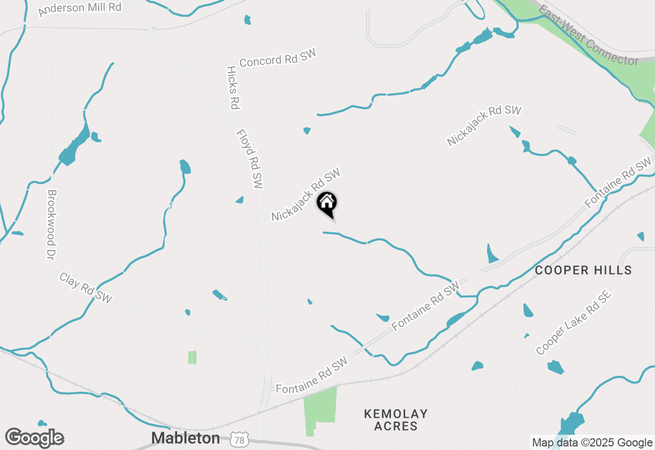 Map of 520 Valley Creek Road Sw, Mableton, GA 30126